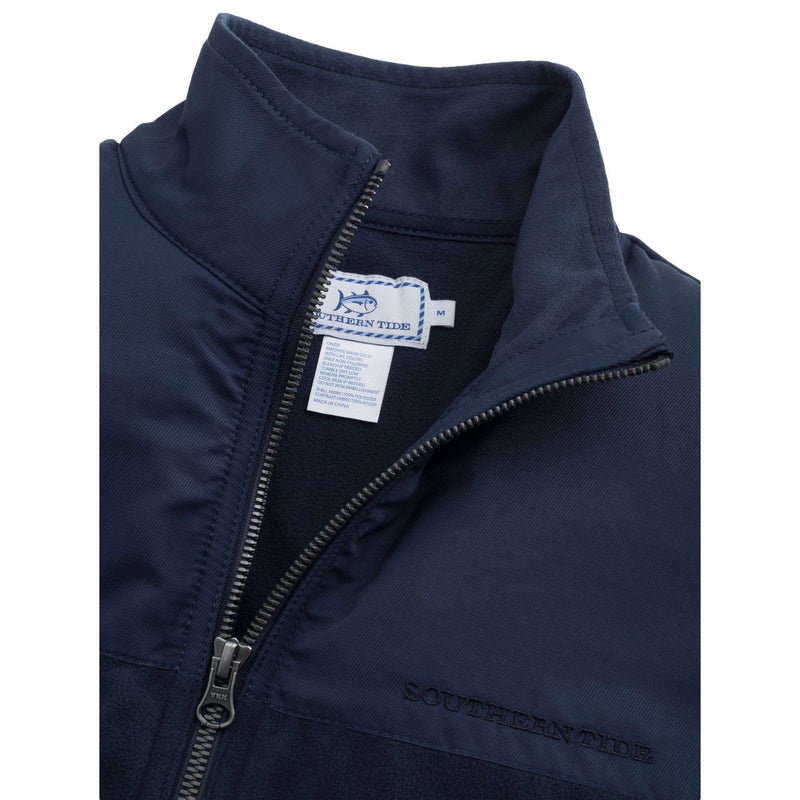 Navigational Fleece Vest in True Navy by Southern Tide - Country Club Prep