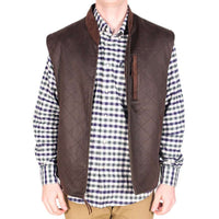 Quilted Vest in Brown by Madison Creek Outfitters - Country Club Prep