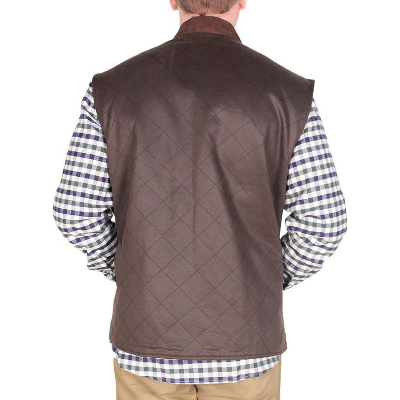 Quilted Vest in Brown by Madison Creek Outfitters - Country Club Prep