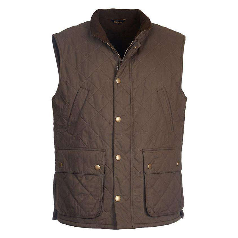 Redshore Quilted Gilet in Olive by Barbour - Country Club Prep