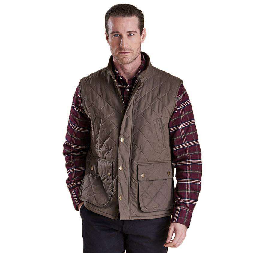 Redshore Quilted Gilet in Olive by Barbour - Country Club Prep