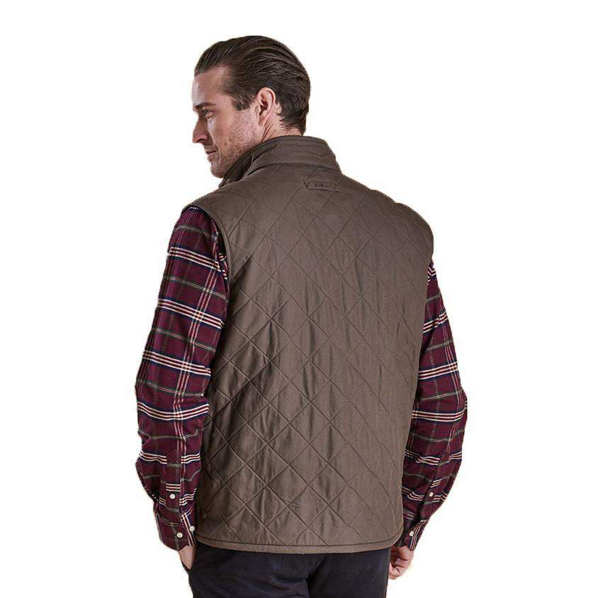 Redshore Quilted Gilet in Olive by Barbour - Country Club Prep