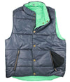 Reversible Vest in Navy and Evergreen by Castaway Clothing - Country Club Prep