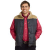 Reversible Vest in Navy and Khaki Corduroy by Castaway Clothing - Country Club Prep