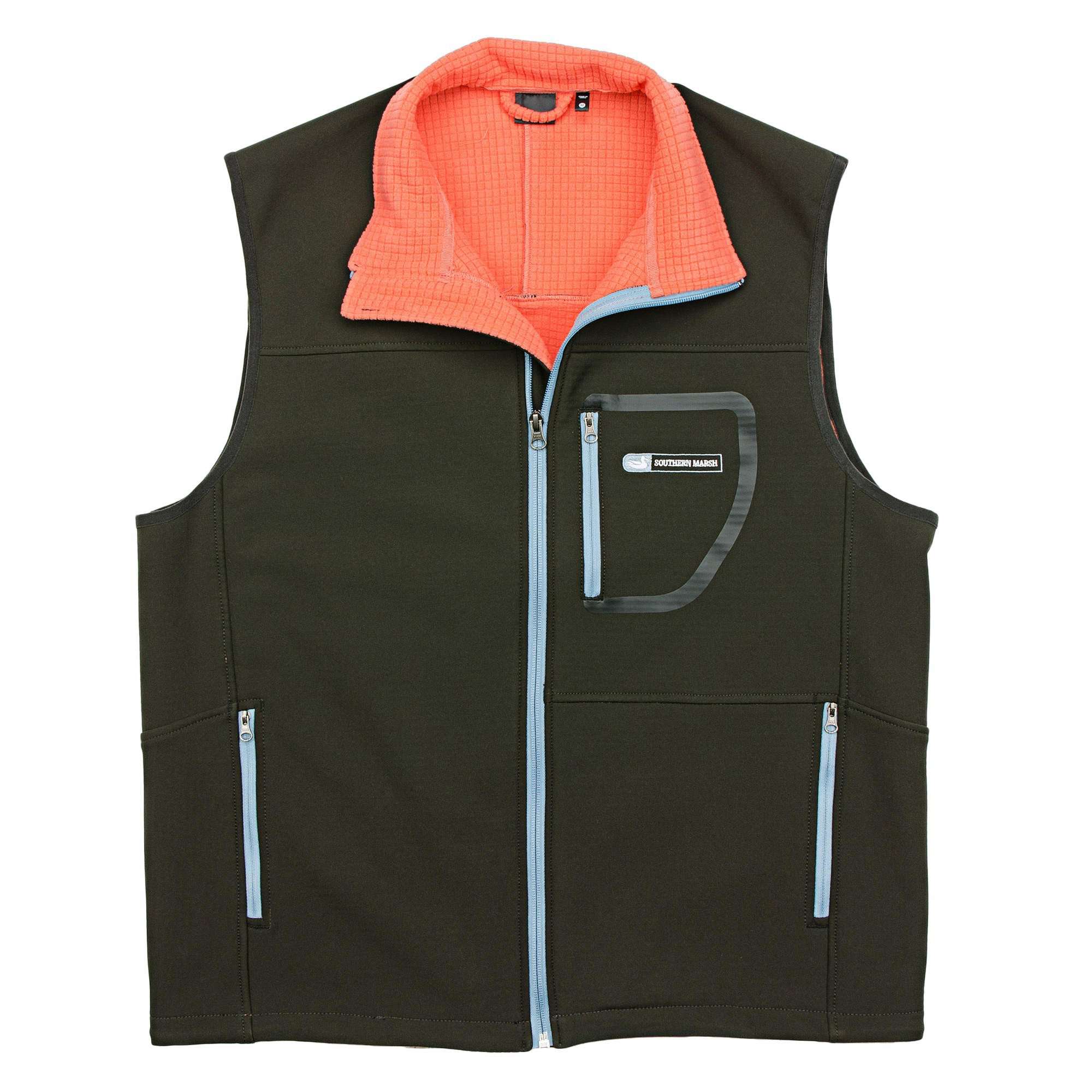 Ridge Softshell Vest in Midnight Gray by Southern Marsh - Country Club Prep