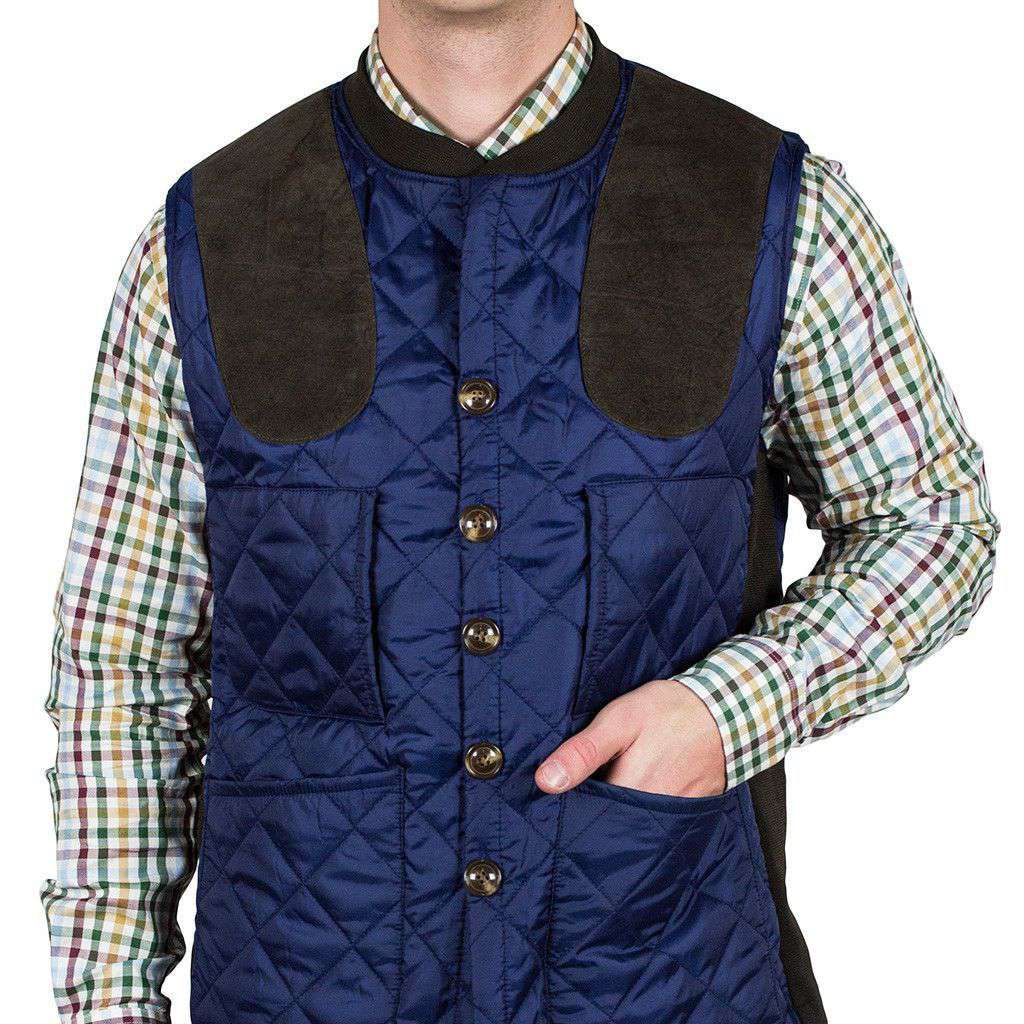 Sportsman Shooting Vest in Royal Navy by Southern Proper - Country Club Prep