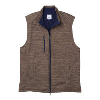 Tahoe 2-Way Zip Front Fleece Vest in Havana by Johnnie-O - Country Club Prep