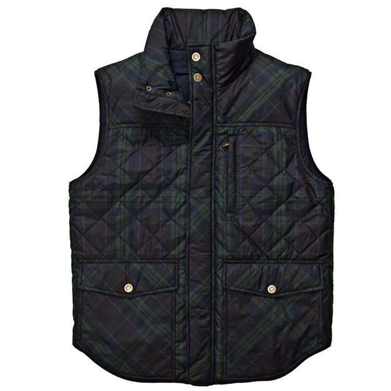 Varsity Vest in Navy Tartan by Southern Proper - Country Club Prep