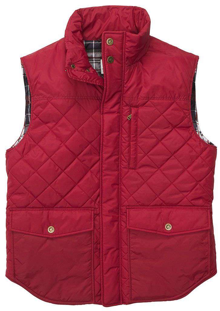 Varsity Vest in Red by Southern Proper - Country Club Prep