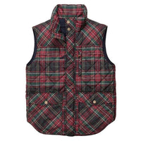 Varsity Vest in Red Tartan by Southern Proper - Country Club Prep