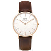 Men's Classic Bristol Watch in Rose Gold by Daniel Wellington - Country Club Prep