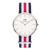 Men's Classic Canterbury Watch in Silver by Daniel Wellington - Country Club Prep