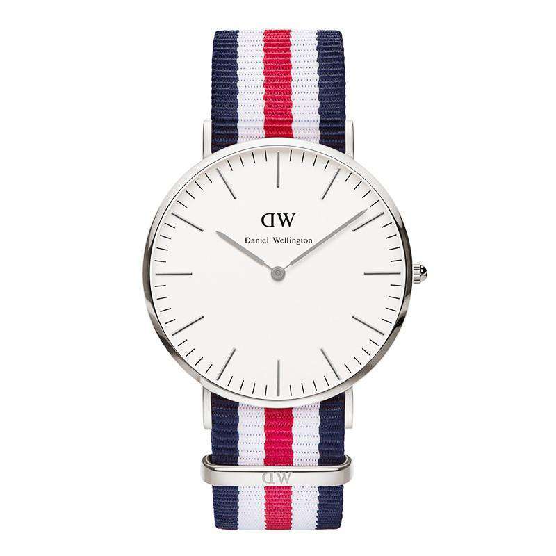 Men's Classic Canterbury Watch in Silver by Daniel Wellington - Country Club Prep