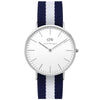 Men's Classic Glasgow Watch in Silver by Daniel Wellington - Country Club Prep