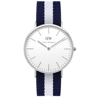 Men's Classic Glasgow Watch in Silver by Daniel Wellington - Country Club Prep