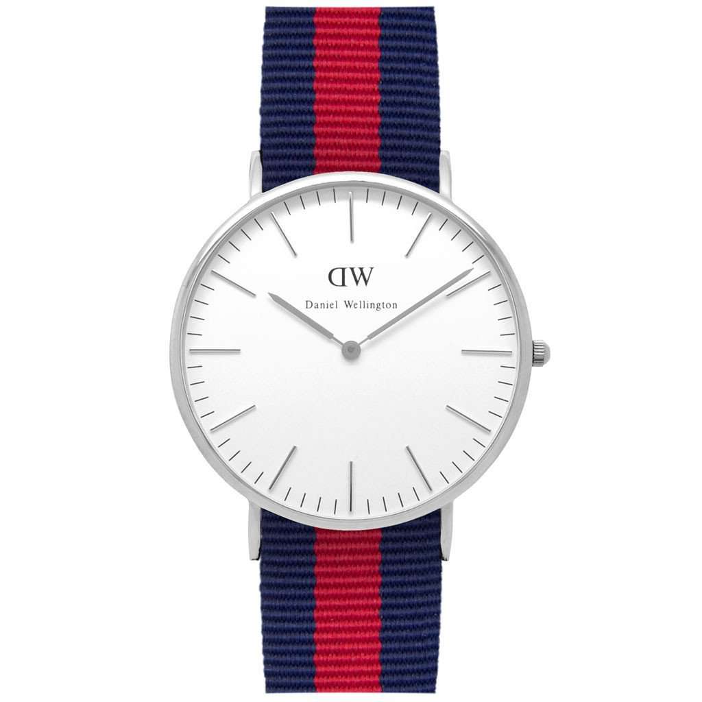 Men's Classic Oxford Watch in Silver by Daniel Wellington - Country Club Prep