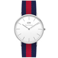 Men's Classic Oxford Watch in Silver by Daniel Wellington - Country Club Prep