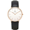 Men's Classic Sheffield Watch in Rose Gold by Daniel Wellington - Country Club Prep