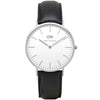 Men's Classic Sheffield Watch in Silver by Daniel Wellington - Country Club Prep