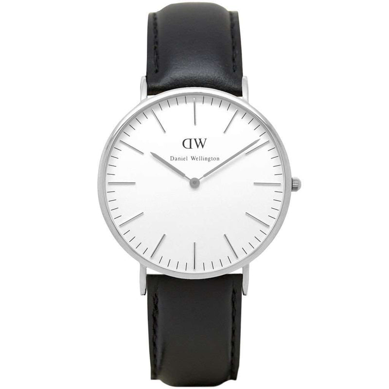 Men's Classic Sheffield Watch in Silver by Daniel Wellington - Country Club Prep