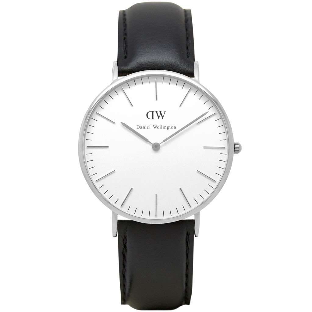 Men's Classic Sheffield Watch in Silver by Daniel Wellington - Country Club Prep