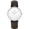 Men's Classic York Watch in Silver by Daniel Wellington - Country Club Prep