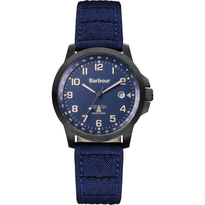 Men's Swale Watch in Navy Fabric by Barbour - Country Club Prep