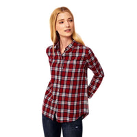 Mercer & Spring Flannel Top in Red Plaid by DL1961 - Country Club Prep