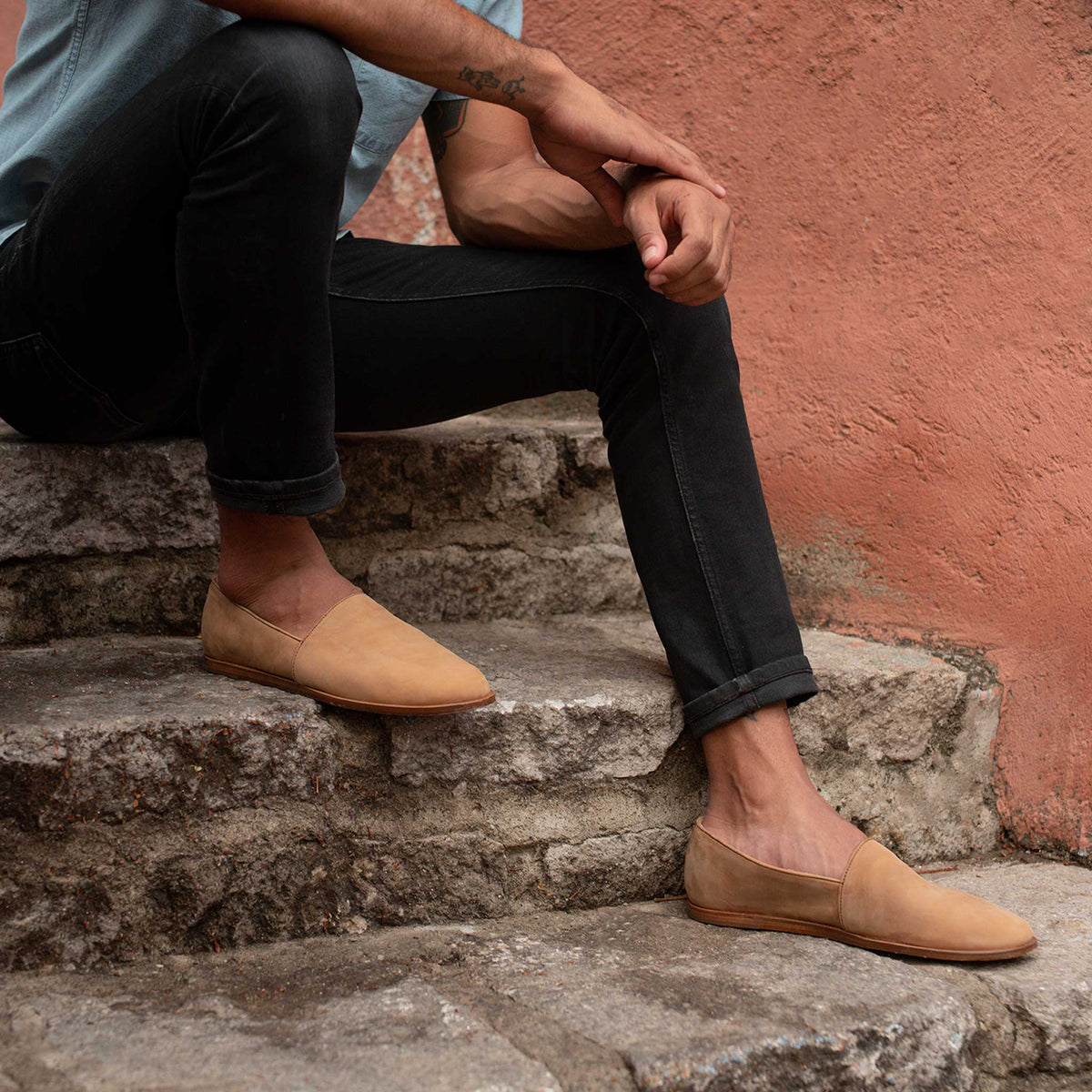 Men's Alejandro Slip-On in Tobacco by Nisolo - Country Club Prep