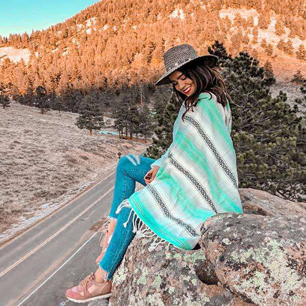 Mint Baja Towel by Sand Cloud - Country Club Prep