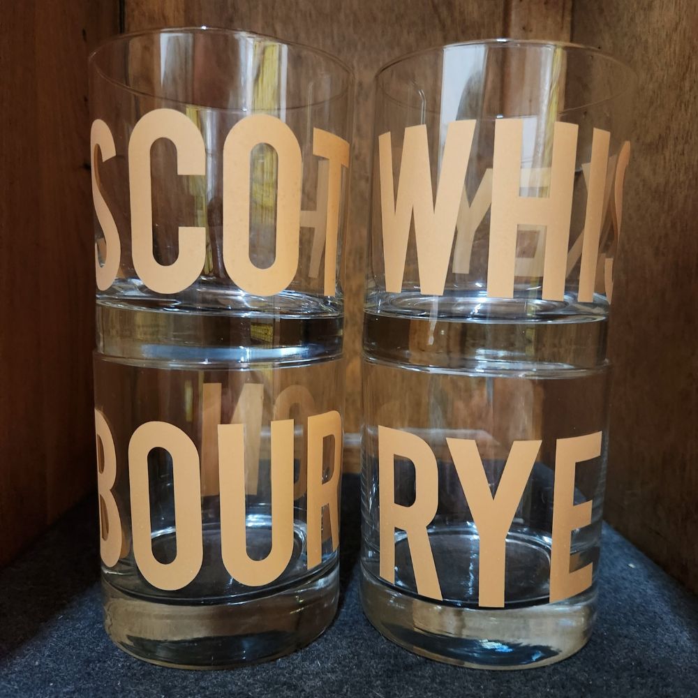 My Favorite Things Lowball Glass Tumbler Set - Country Club Prep