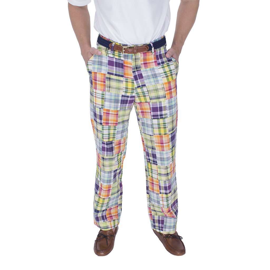 Country Club Prep Money Rider Madras Pants