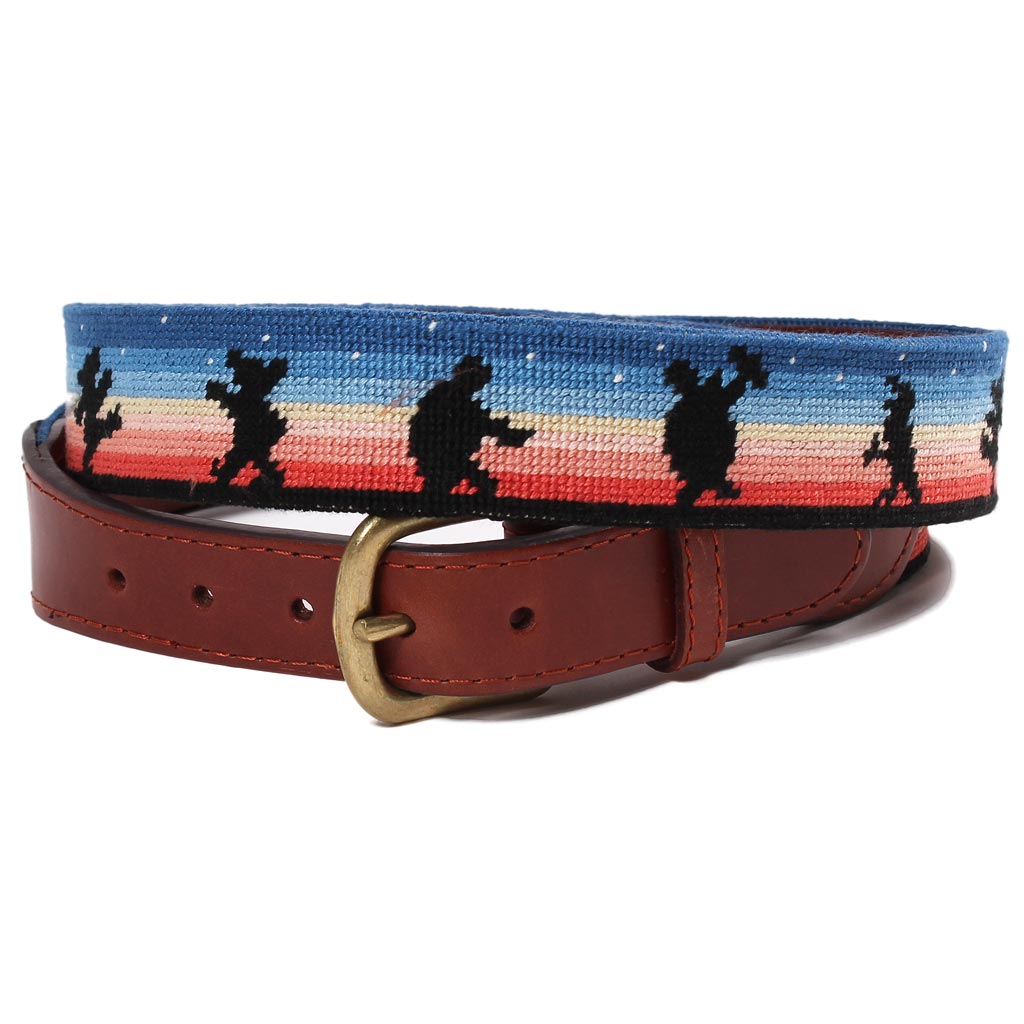 Grateful Dead Moondance Needlepoint Belt by Smathers & Branson - Country Club Prep