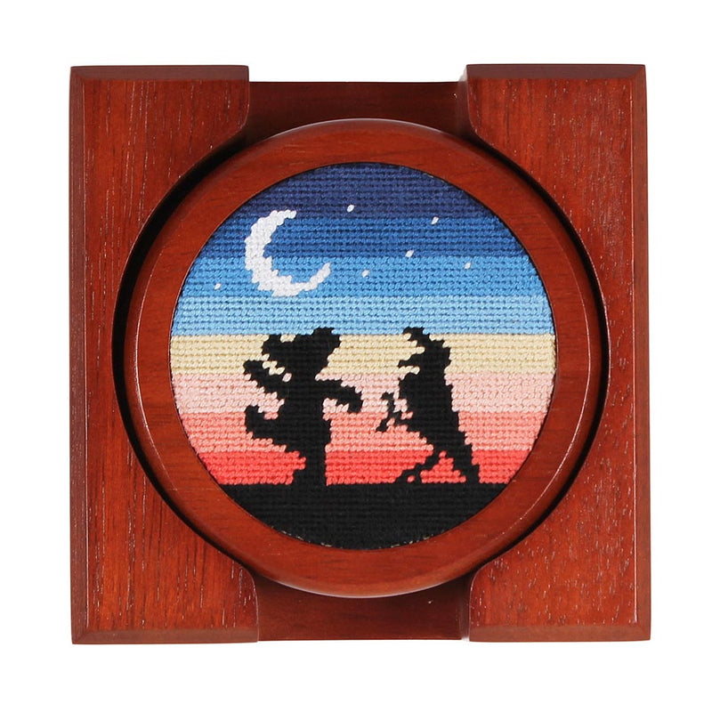 Grateful Dead Moondance Needlepoint Coasters by Smathers & Branson - Country Club Prep