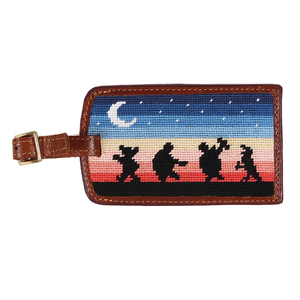 Grateful Dead Moondance Needlepoint Luggage Tag by Smathers & Branson - Country Club Prep