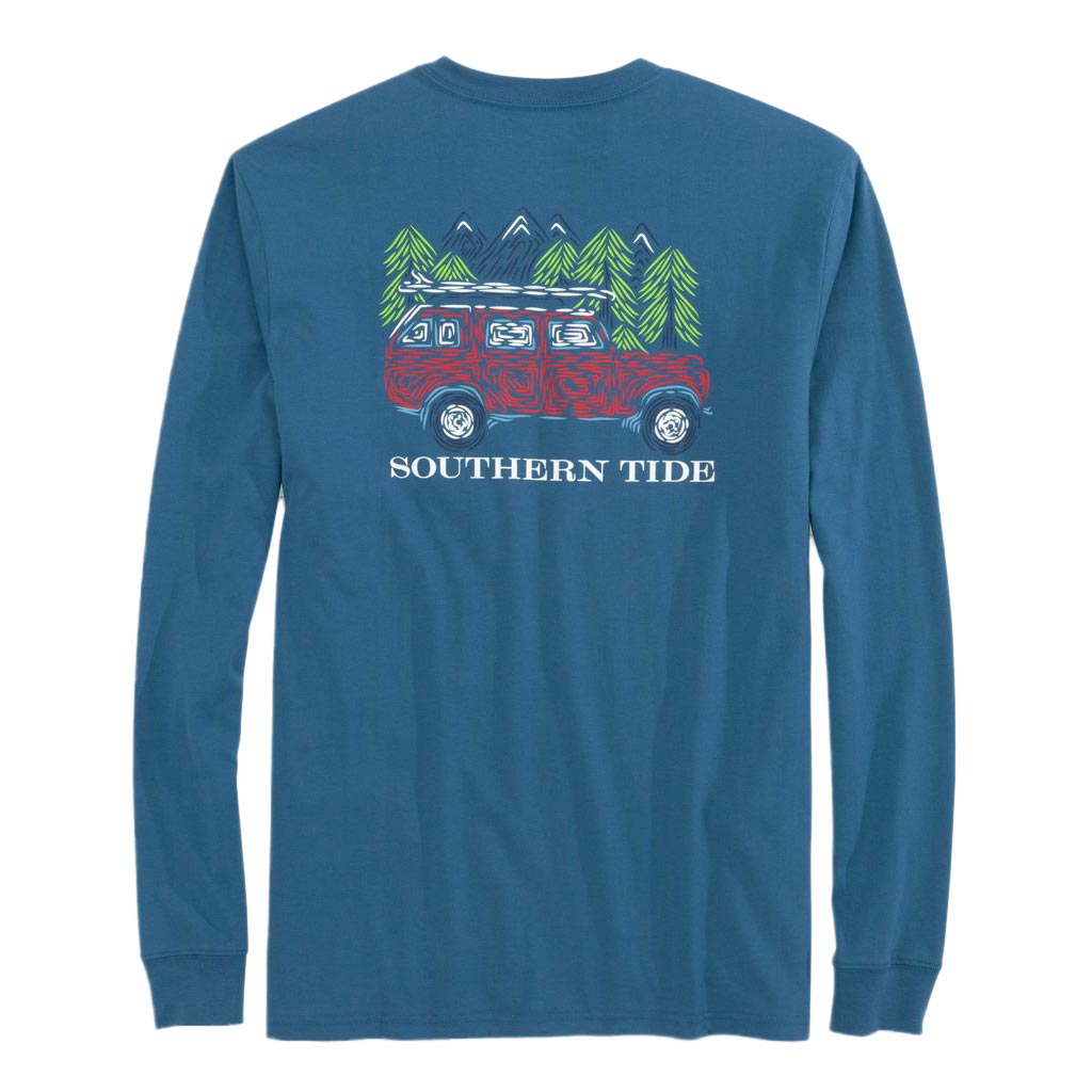 Mountain Truck Long Sleeve T-Shirt by Southern Tide - Country Club Prep