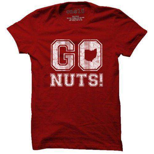 Go Nuts Tee in Red by One 10 Threads - Country Club Prep