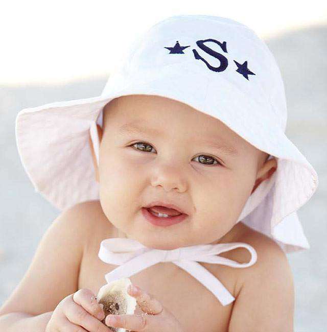 Sun Hat in White by Bella Bliss - Country Club Prep