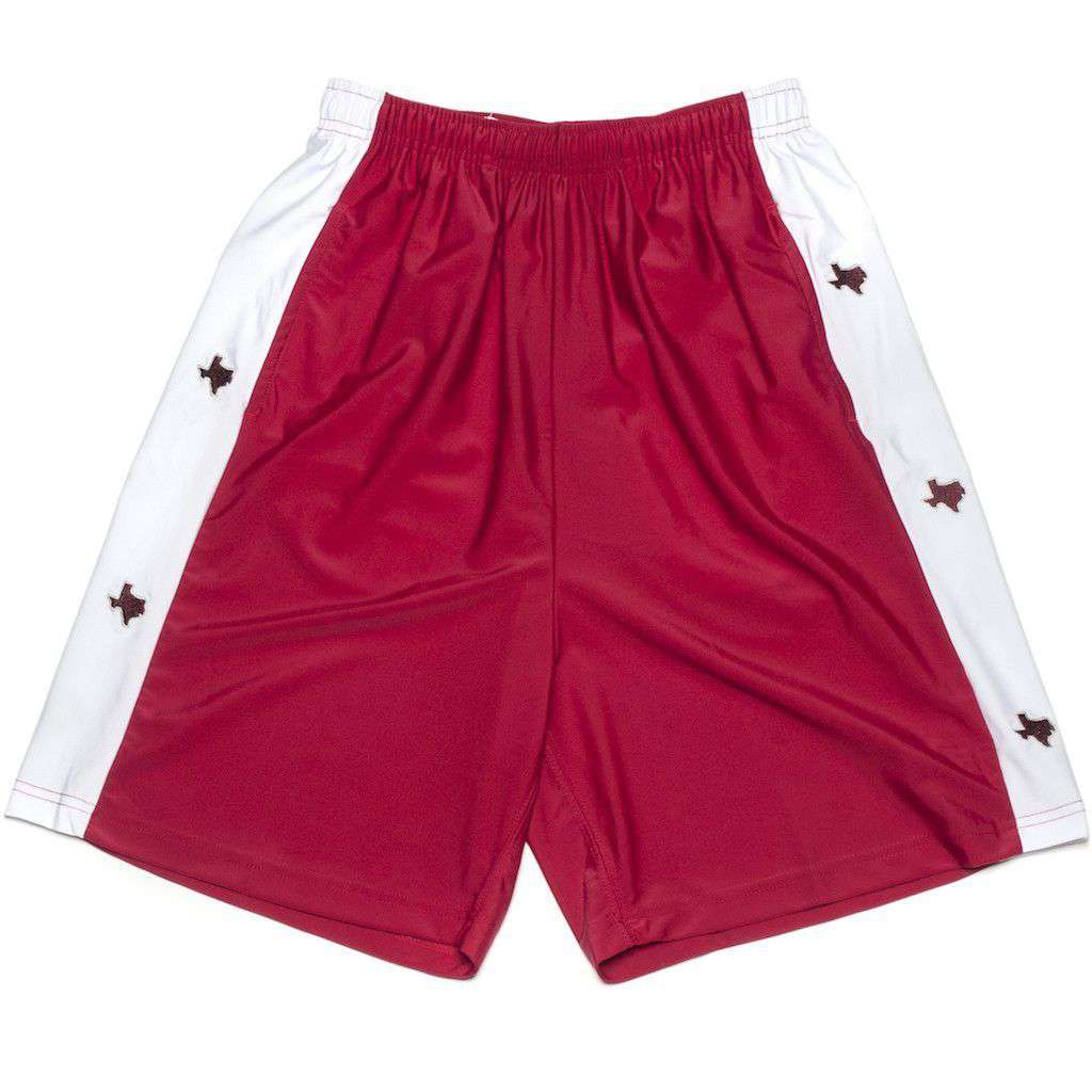 TX College Station Shorts in Maroon by Krass & Co. - Country Club Prep