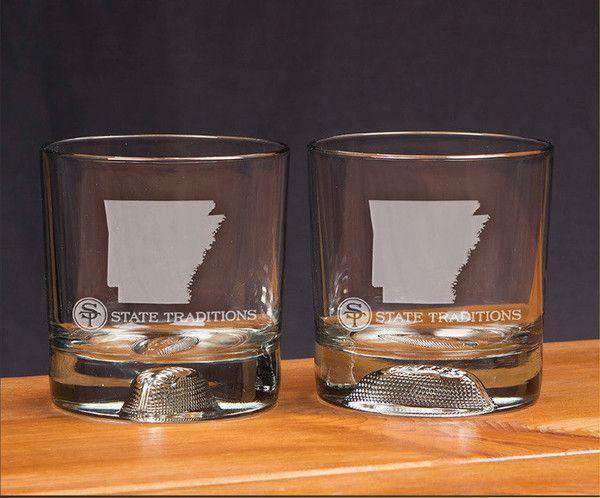 Arkansas Gameday Glassware (Set of 2) by State Traditions - Country Club Prep