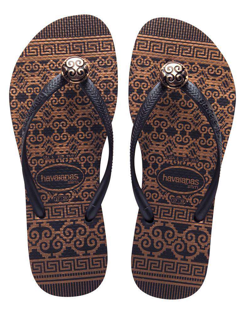 Slim Ceramic Sandals in Black by Havaianas - Country Club Prep