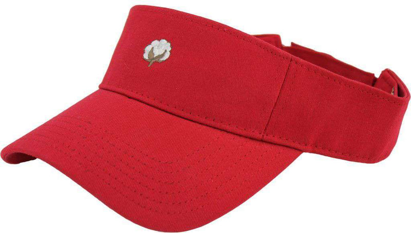 The Boll Visor in Red by Cotton Brothers - Country Club Prep