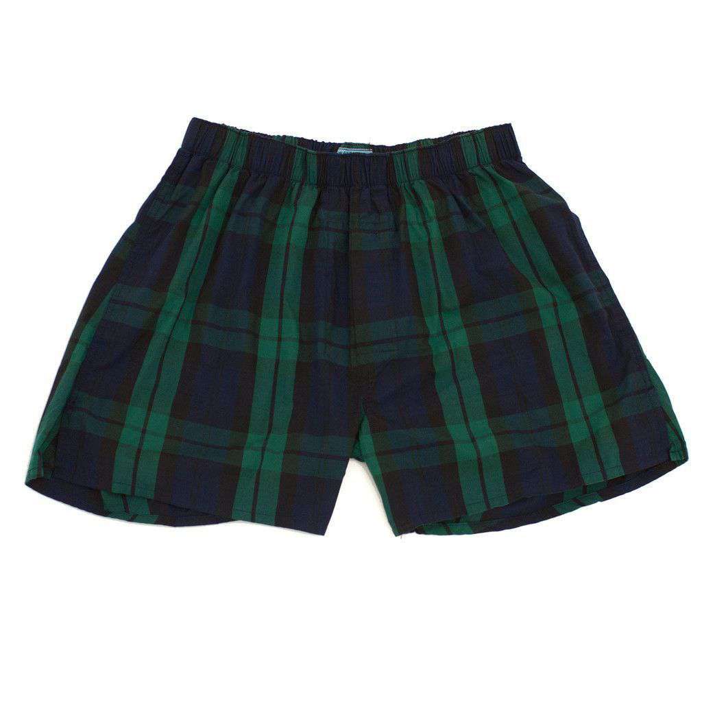Barefoot Boxer in Blackwatch Tartan by Castaway Clothing - Country Club Prep