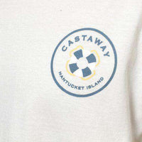 Beach T-Shirt in White with Rubber Turducken by Castaway Clothing - Country Club Prep