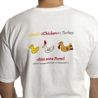 Beach T-Shirt in White with Rubber Turducken by Castaway Clothing - Country Club Prep