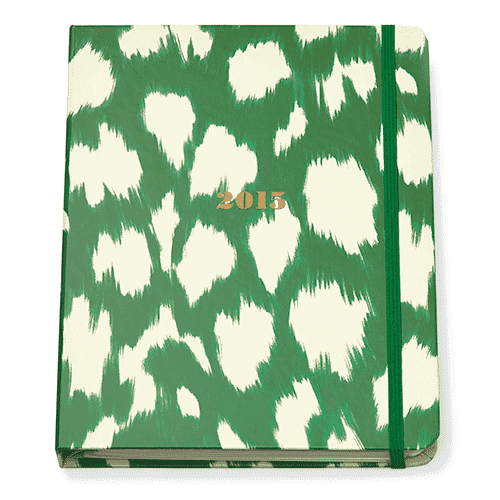 17 Month Large Agenda in Painterly Cheetah by Kate Spade New York - Country Club Prep