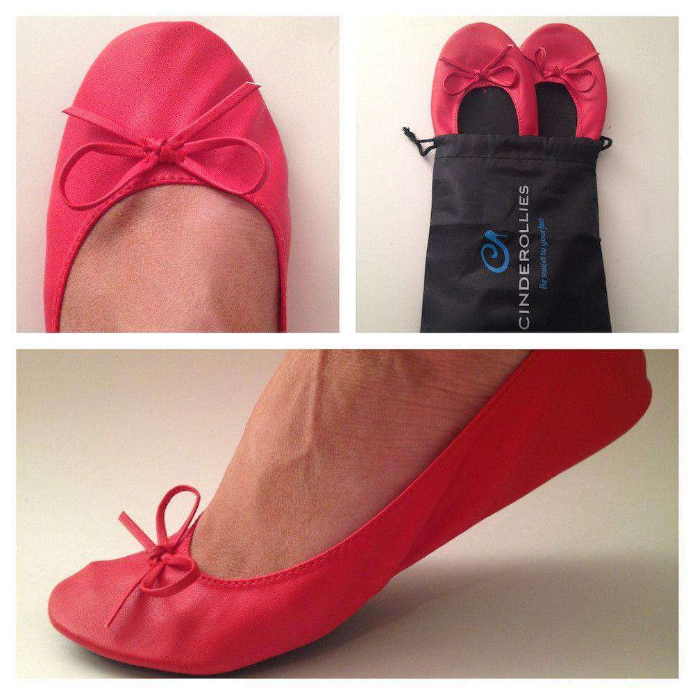 Ballet Flat in Red by Cinderollies - Country Club Prep