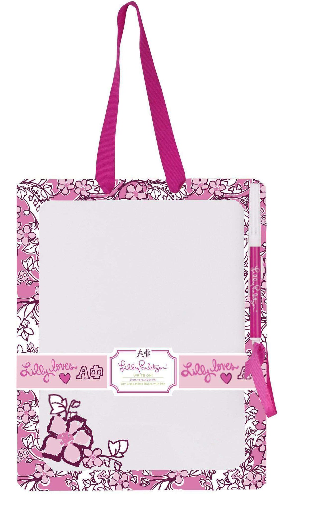 Alpha Phi Dry Erase Board by Lilly Pulitzer - Country Club Prep