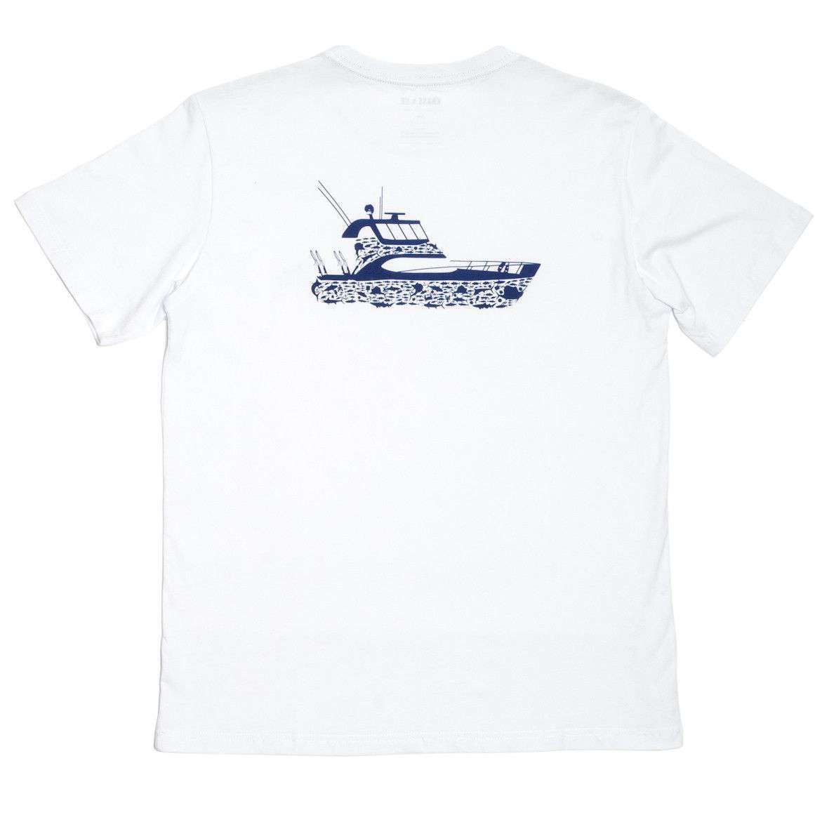 Ultimate Catch Tee Shirt in White by Krass & Co. - Country Club Prep