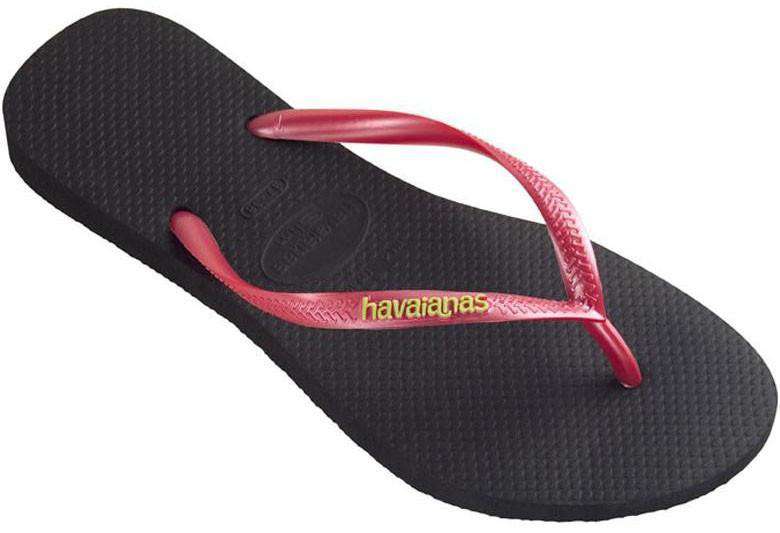 Men's Brazil Logo Sandals in Black by Havaianas-10/11 – Country